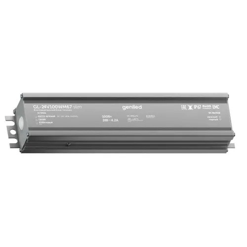Блок питания Geniled GL-24V100WM67 slim (24V, IP67,100W)