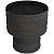 Дефлектор ВУЛКАН d115х215 V50R (321/0,5мм+321/0,5мм) RAL9005 черный