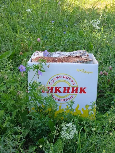 Дрова березовые сухие 7кг упаковка
