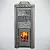 Печь дровяная ВАРВАРА ТЕРМО Сказка стеклянная дверь укороченная топка NEW (облицовка пироксенит)