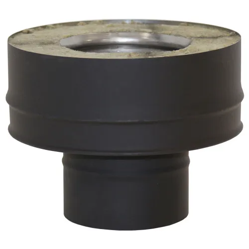 Переходник ВУЛКАН моно-термо d150х250 Z50R (321/0,5 + оцинк.) RAL черный