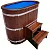 Купель НКЗ Standart кедр пластиковая вставка овальная d78*140  h 120, 4 см